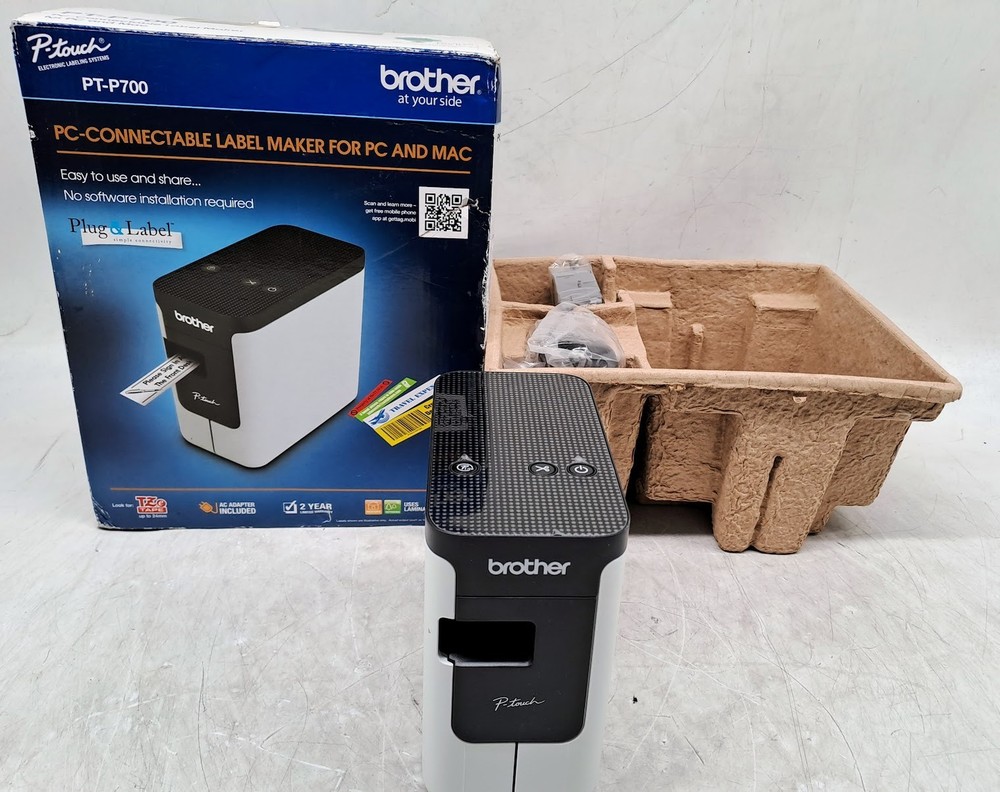 Brother P-Touch PC Connectable Label Maker (PT-P700) White