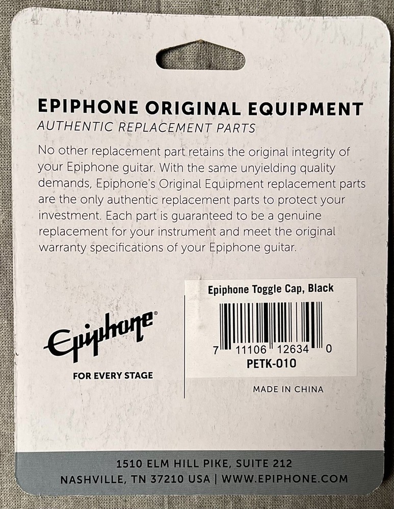 Epiphone PETK-010 Toggle Cap, Black