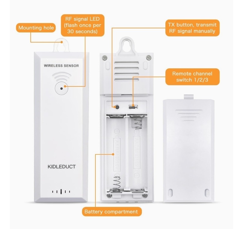 Wireless Remote Sensor Indoor Outdoor for Model WS002/WS003