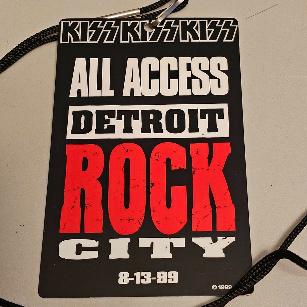 1999 KISS Detroit Rock City Movie Promo Laminate & Lanyard