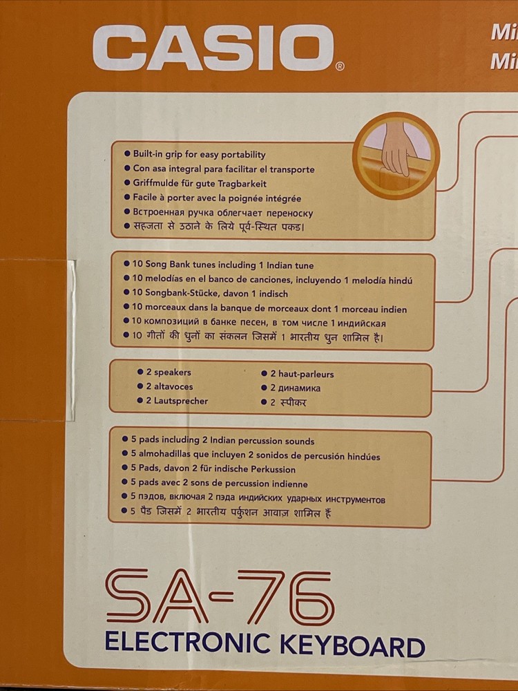 Casio SA-76 Electronic Keyboard Piano EUC