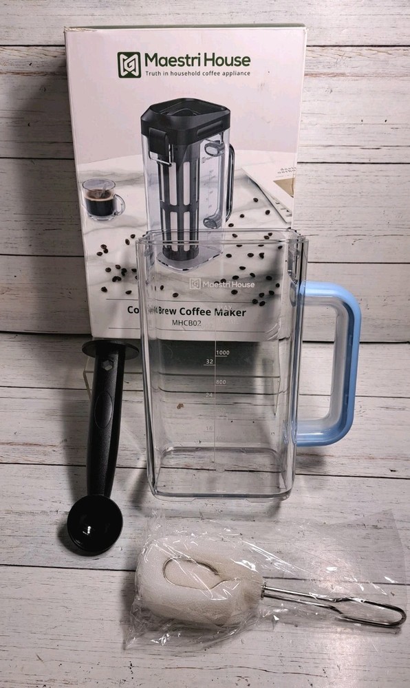Compact Cold Brew Coffee Maker, 40oz Iced Tea and Coffee Maker Brewer Missing