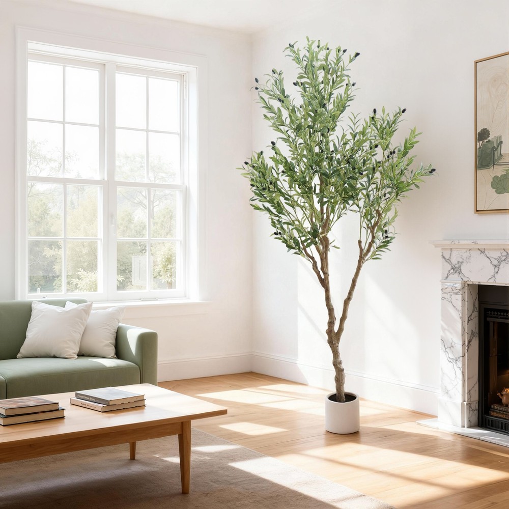 Artificial Olive Tree 210 cm Artificial Plant Artificial Plants Large Olive Tree