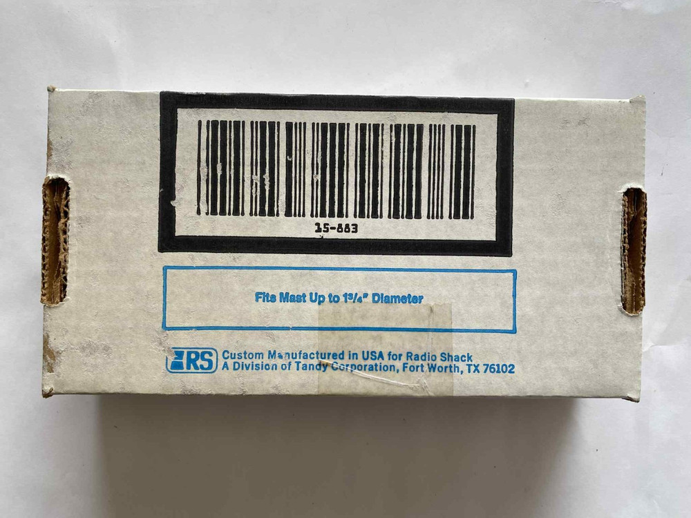 4” Wall Mount Archer Antenna Mast with paper Instructions ( Missing pieces !!! )