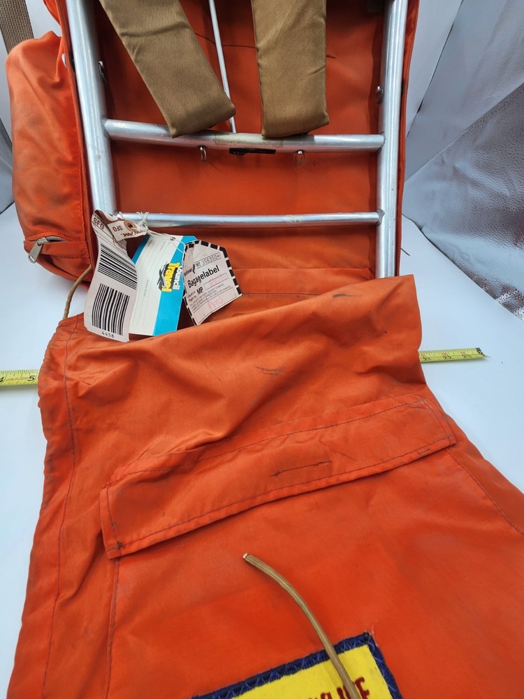 Skyline Camp Trail External Frame Hiking Backpack, Orange VTG