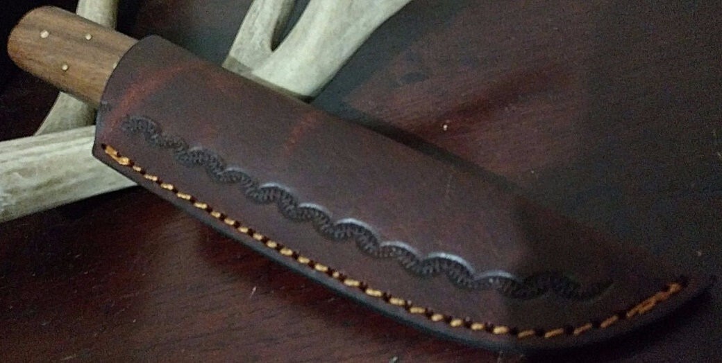 Bushcraft Heavy Duty Fixed Blade Kephart Utility Knife with Leather Sheath - NEW