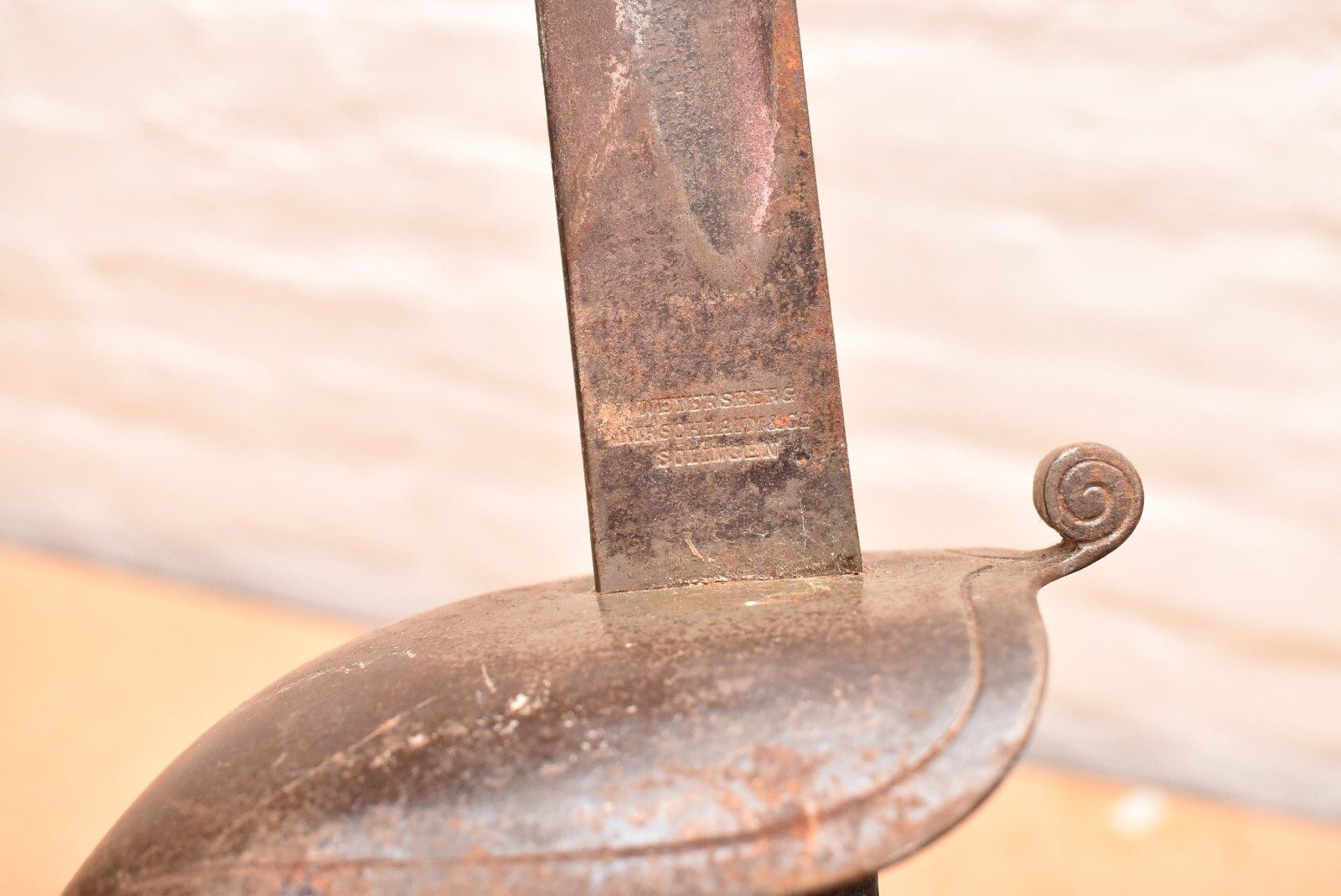 ANTIQUE 19TH C. BRAZILIAN M1880 CAVALRY SWORD WW1 SOLINGEN GERMAN MADE E.U.B.=