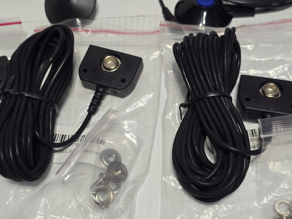 8 pcs Grounding Mat Replacement Cord Black Cable for All Grounding Sheets, Read!