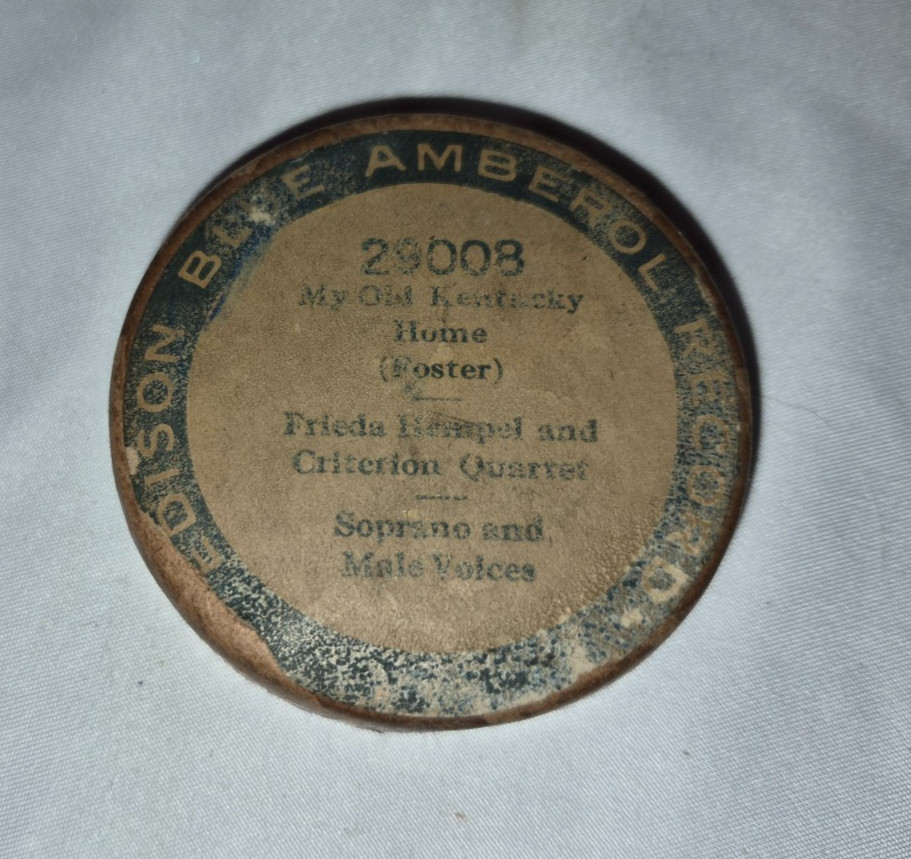 Edison BA 29008 - an Unusual Cylinder Record