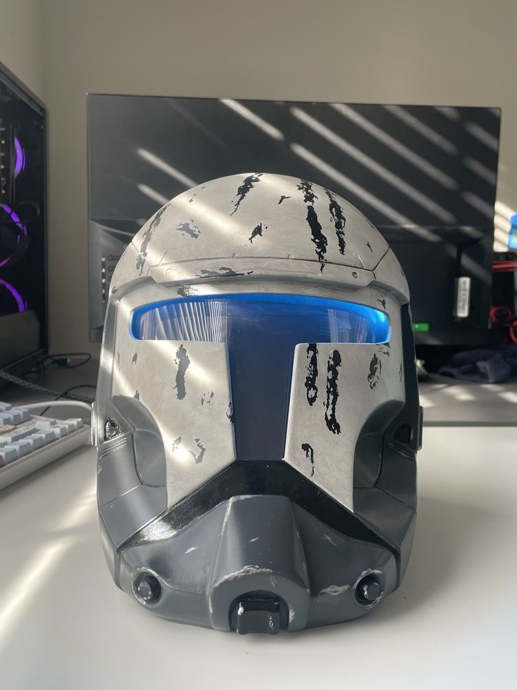 3d Printed Light Up Scorch Republic Commando Helmet