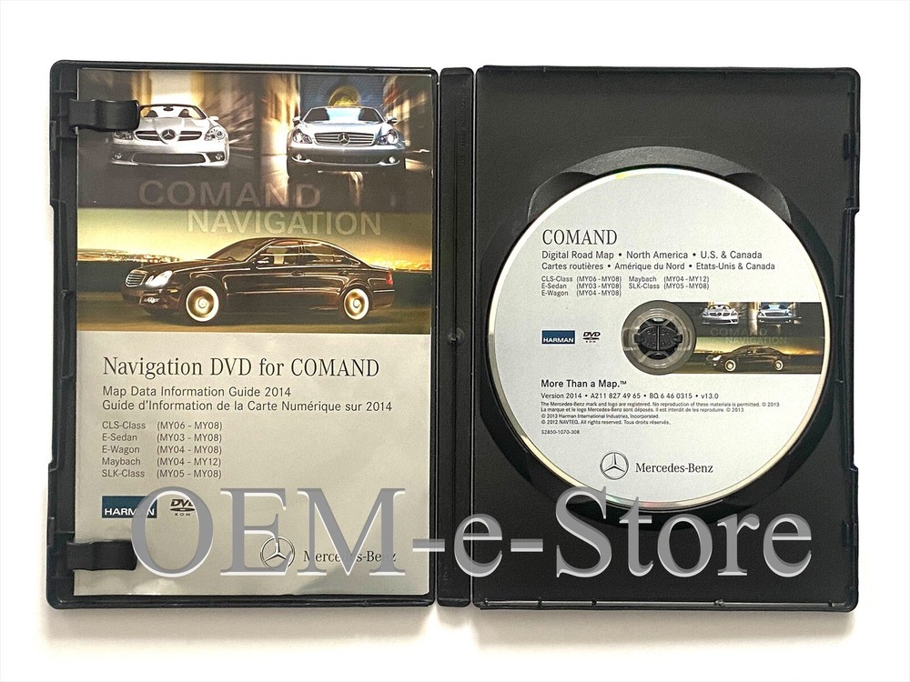 2004-2008 Mercedes E320 E350 E500 E550 E55 Navigation DVD US CAN Map 2014 Update