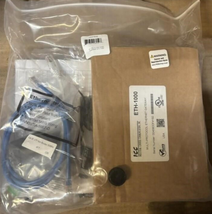 INDUSTRIAL CONTROL COMMUNICATIONS ICC ETH-1000 MULTI PROTOCL ETHERNET GATEWAY