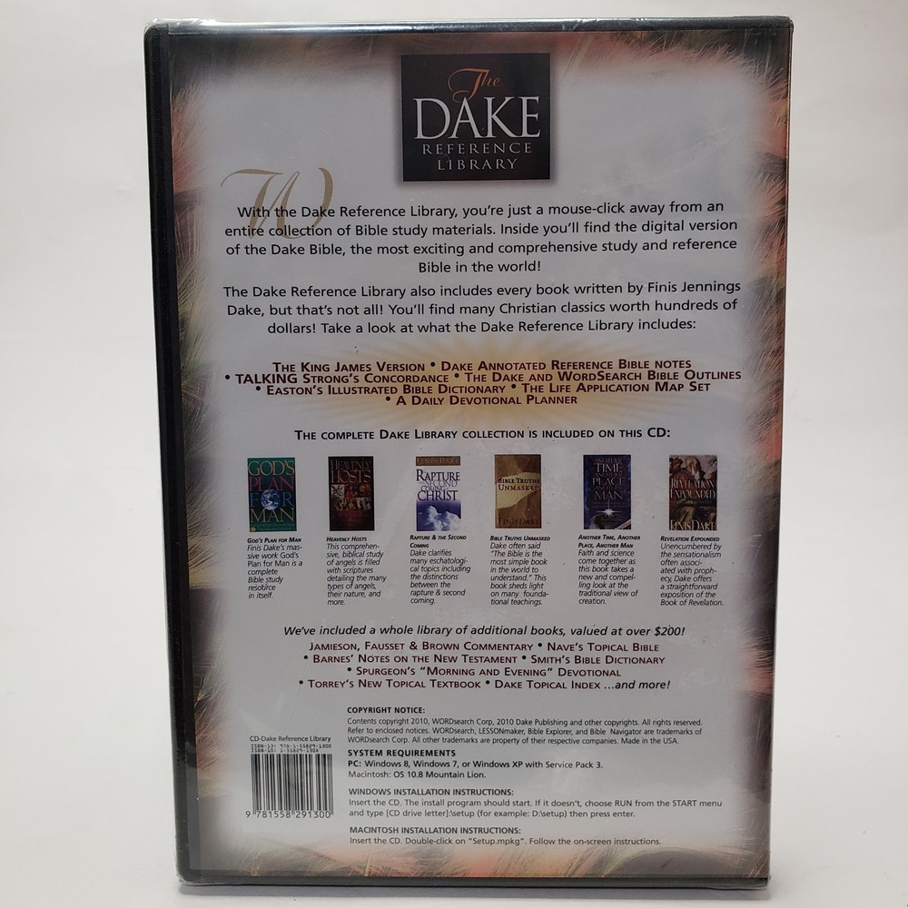 The Dake Reference Library CD-ROM Version Word Search Christianity Bible