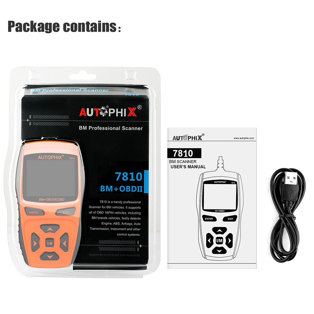 For BMW Full System OBD2 Scanner Car Code Reader Automotive Diagnostic Scan Tool