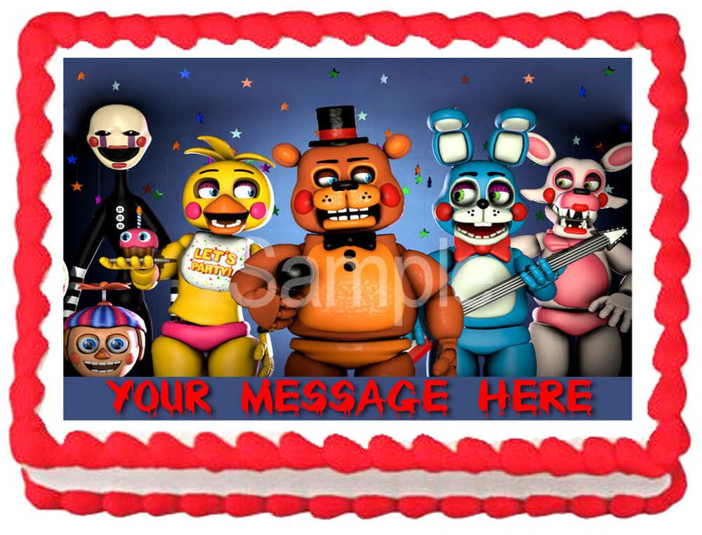 FIVE NIGHTS AT FREDDY'S Edible Cake topper image decoration