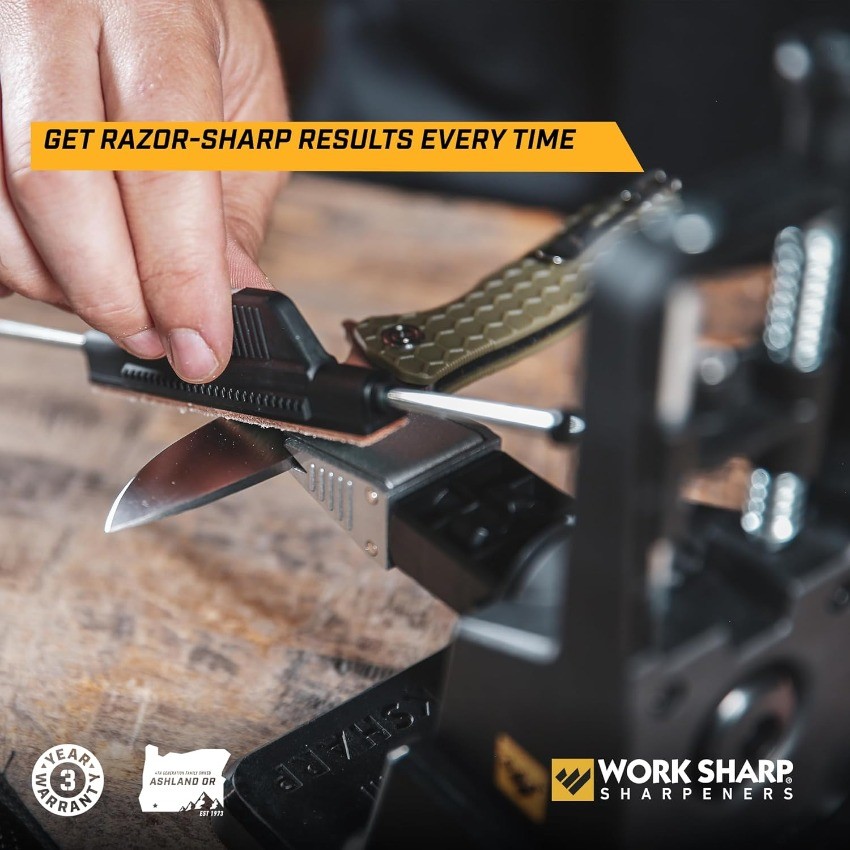 Work Sharp Precision Adjust Elite Knife Sharpener - - For Hunting