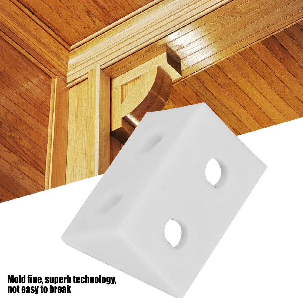 50pcs Plastic Right Angle Corner Brace Durable Reinforcement For