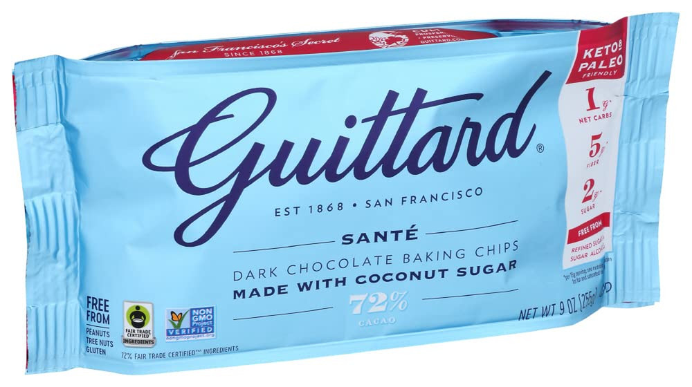 72% Sante Dark Chocolate Baking Chips, 9 OZ