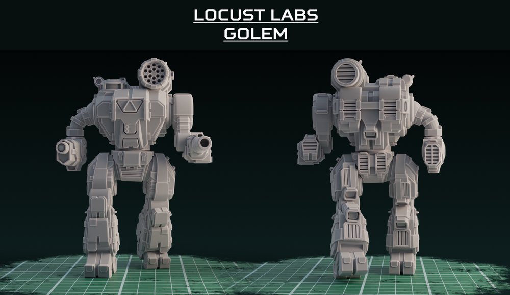 Locust Labs Golem (American Mecha Proxy Thor) 5 Mech Kit!