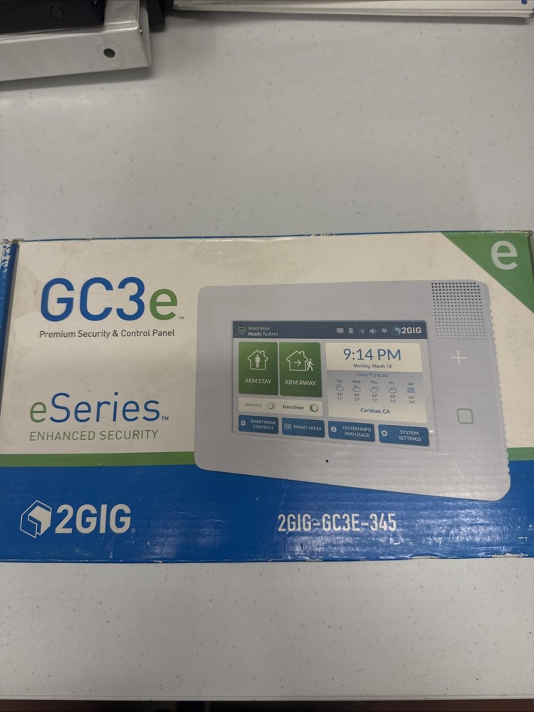 2GIG GC3E-345 7" Touch Screen Security and Control Panel - White