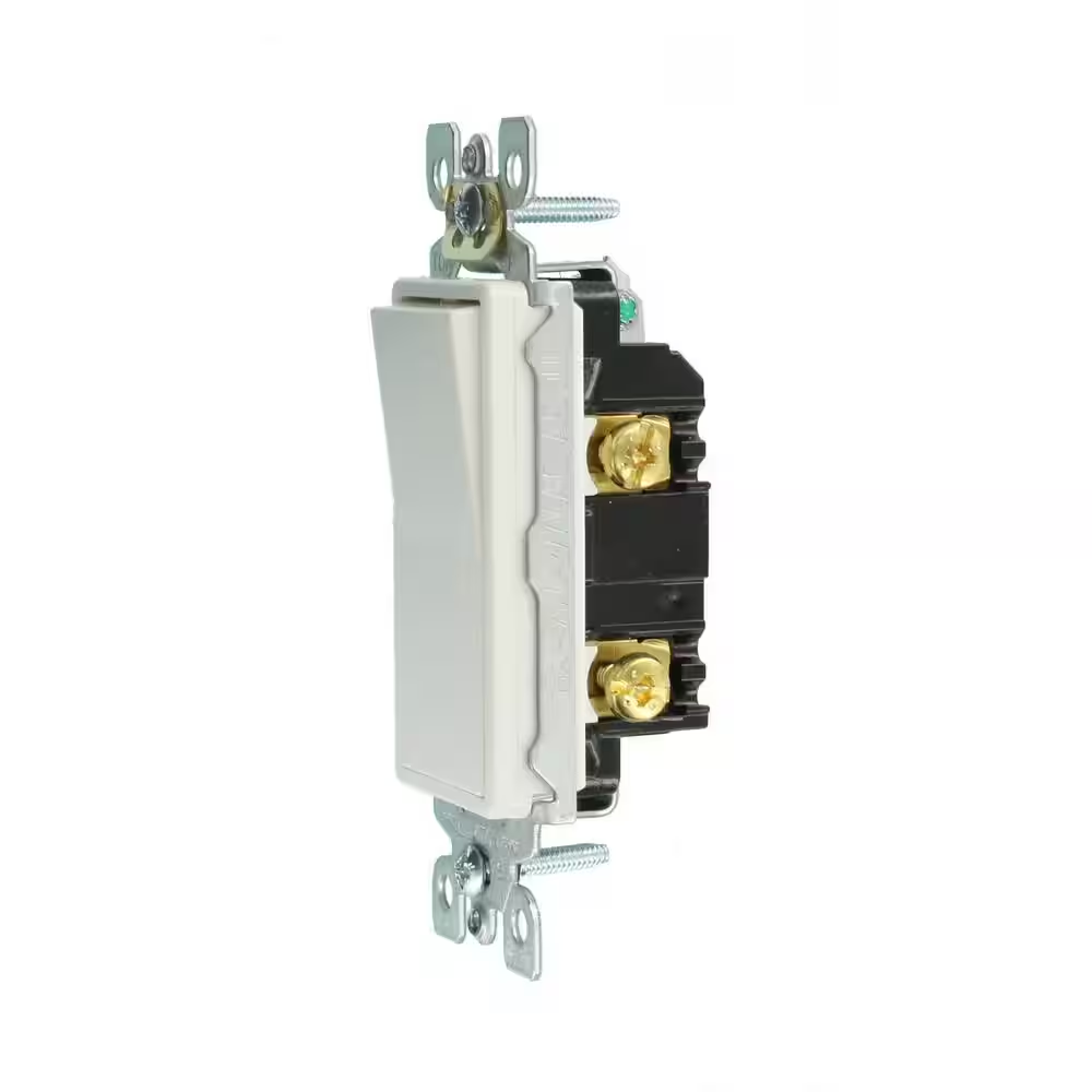 Decora 15 Amp Single-Pole Switch White