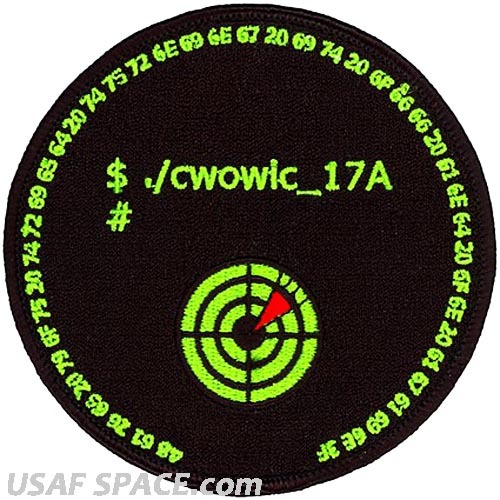 USAF 328th WEAPONS SQUADRON -SPACE- WIC - CLASS 2017A- Nellis AFB ORIGINAL PATCH