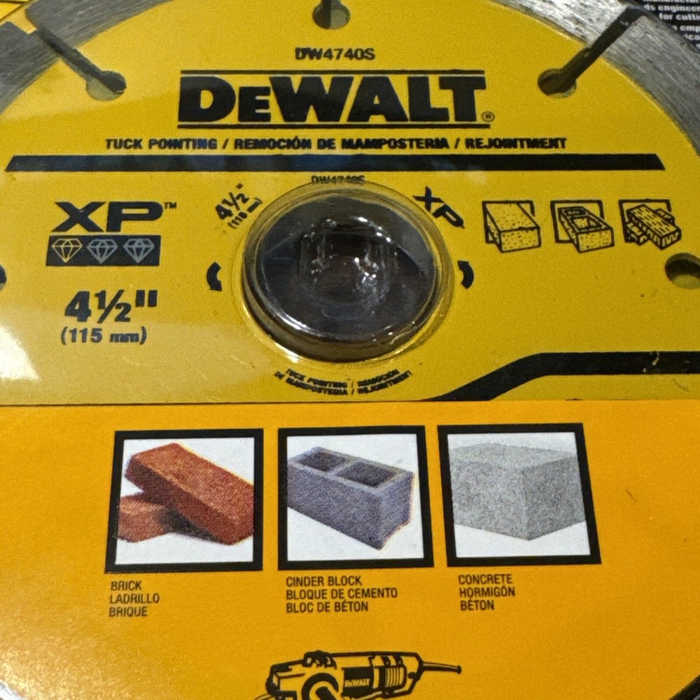 Dewalt XP 4 1/2" Segmented Diamond Blade DW4740S