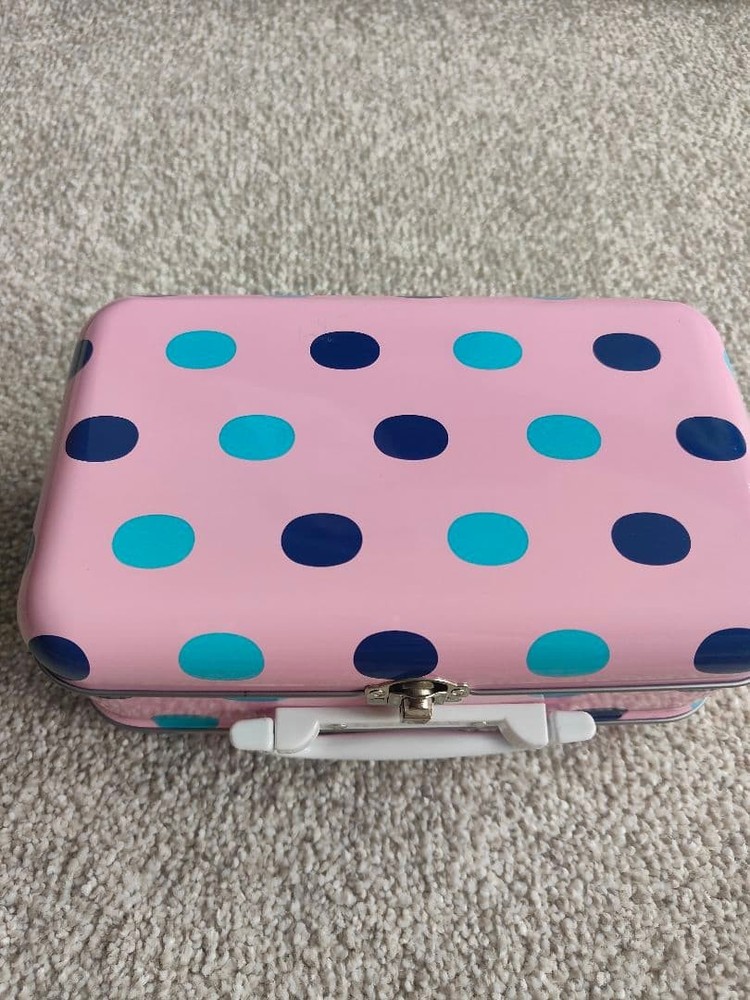 [Retro] Dot pattern back type tin can