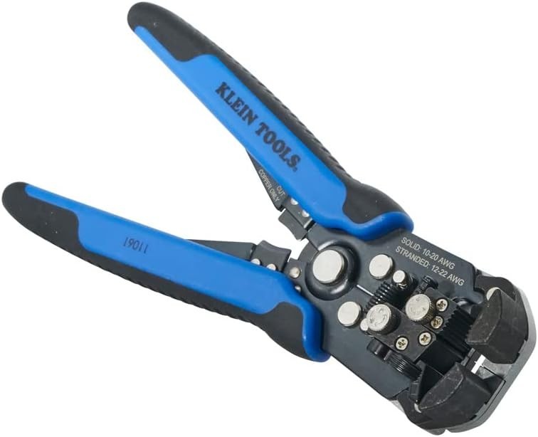 Versatile Electrical Tool Kit: Automatic Wire Stripper & Ratcheting Crimper Duo