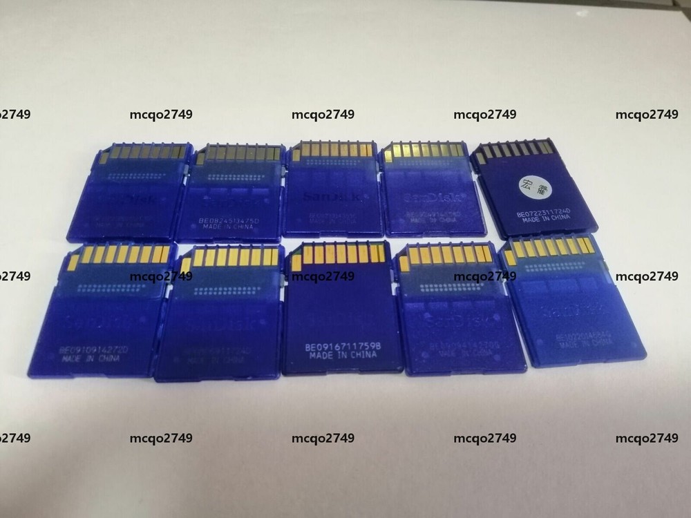 10PCS SANDISK SD 2GB CARD memory card