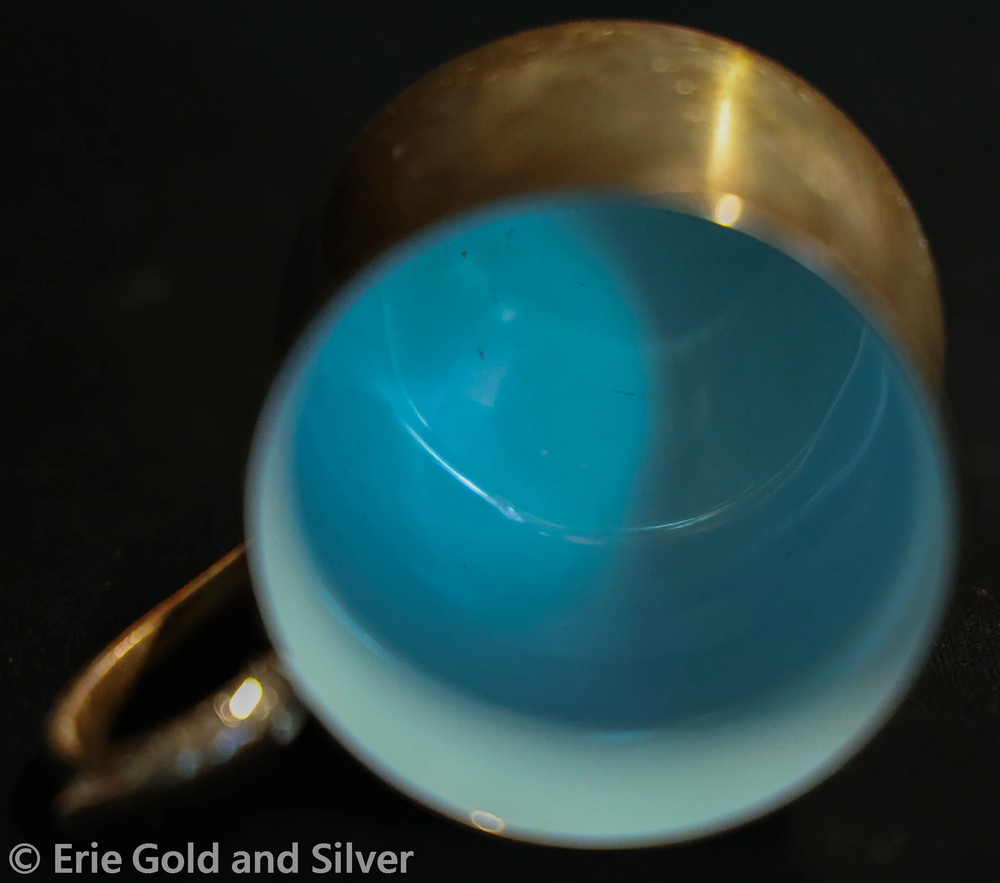 Reed & Barton Blue Enamel Cup