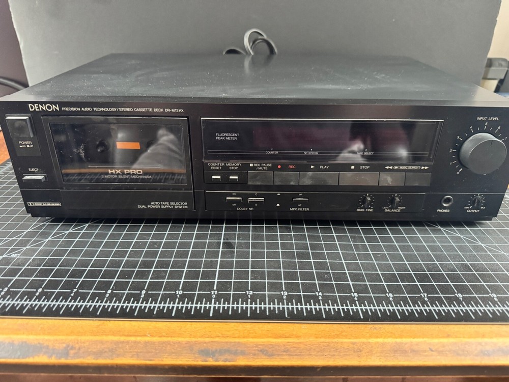 DENON DR-M12HX CASSETTE DECK | TESTED AND WORKING