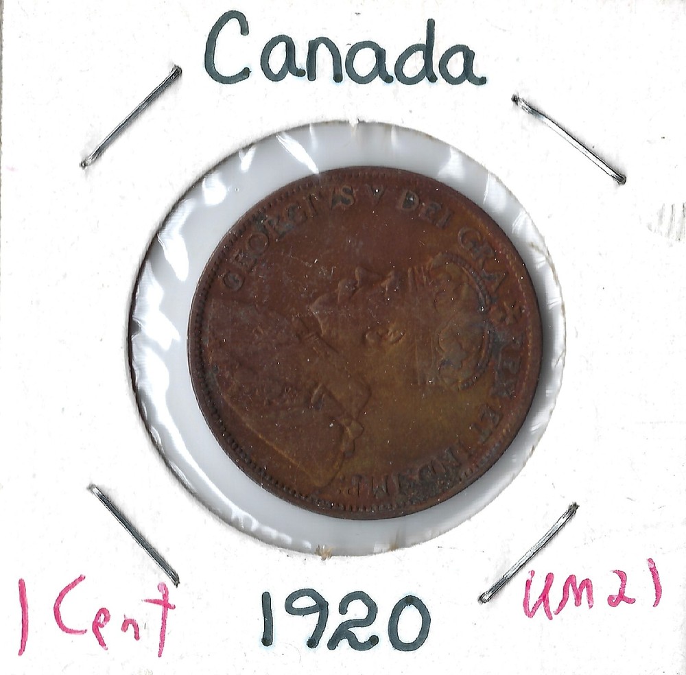 Coin Canada 1 Cent 1920 KM21