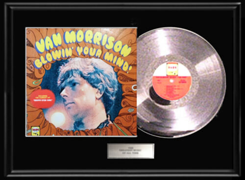 VAN MORRISON  BLOWIN YOUR MIND LP WHITE GOLD SILVER PLATINUM TONED RECORD VINYL