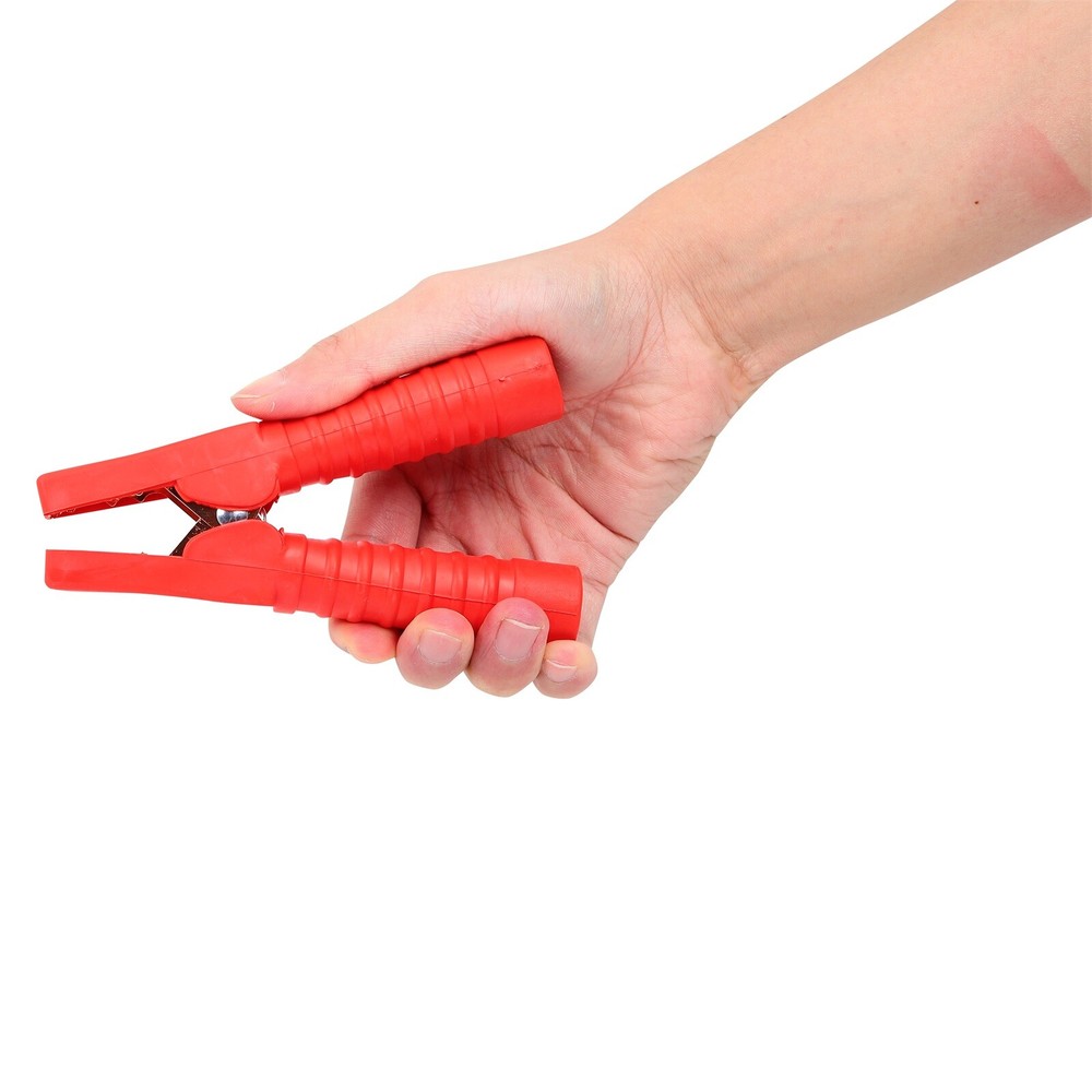 4Pcs 1500A Battery Jumper Cable Clamps Black & Red