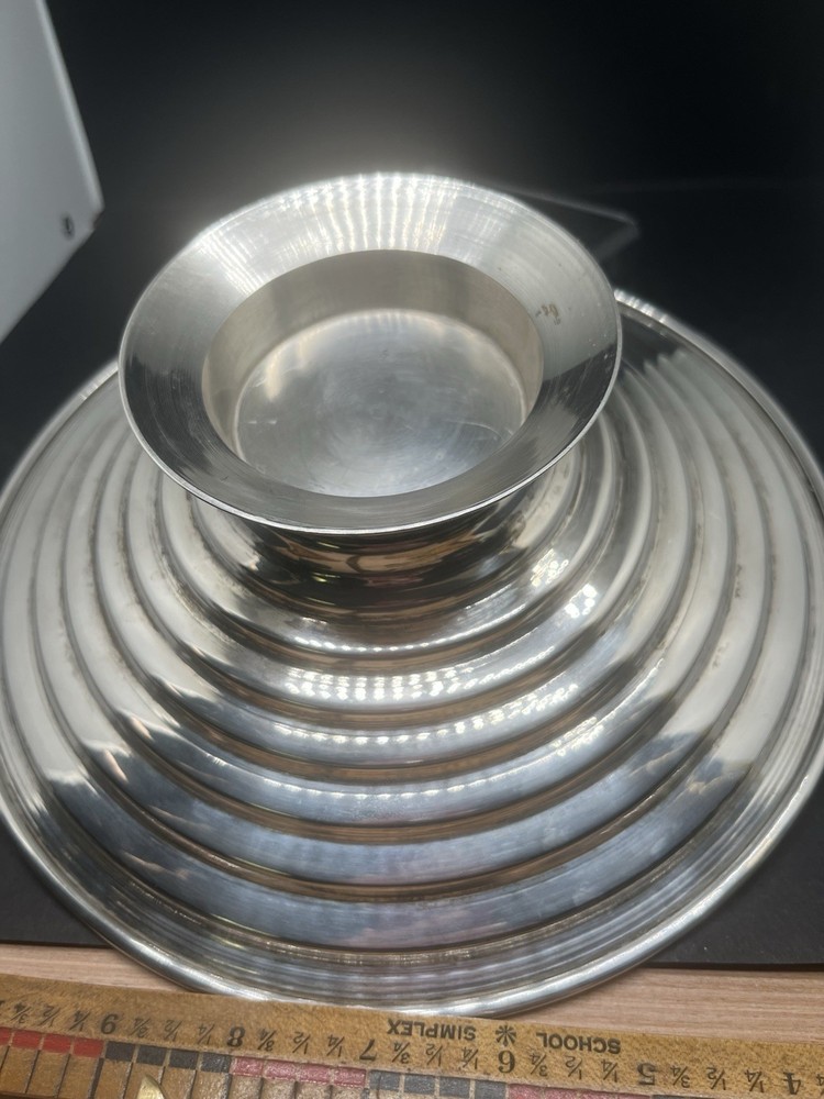 Silverplate Art Deco Bowl 9”