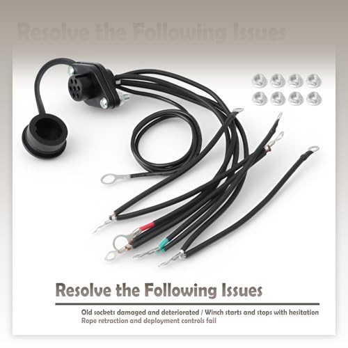 39886 Winch Remote Control Female Socket Wiring Connector Harness Kit