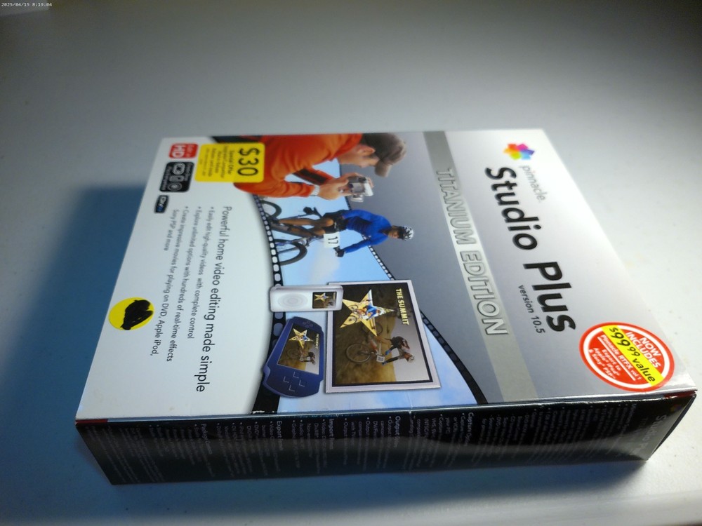 Pinnacle Studio Plus Titanium Edition v10.5 Editing Software Transfer Video