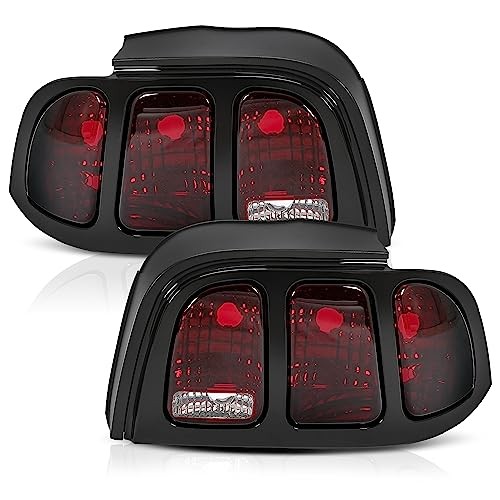 Tail Lights Assembly Compatible with 1996-1998 Ford Mustang Replacement for