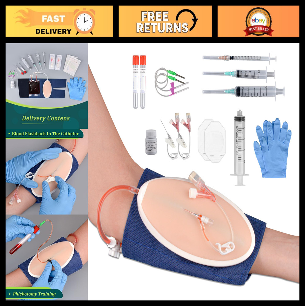 IV Insertion Practice Kit for Nursing Students - Venipuncture & Injection Traini