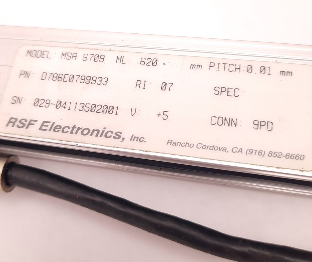 RSF Elektronik MSA6709 ML620 Linear Scale Encoder, 0.25um, 0.01mm Pitch, 5V