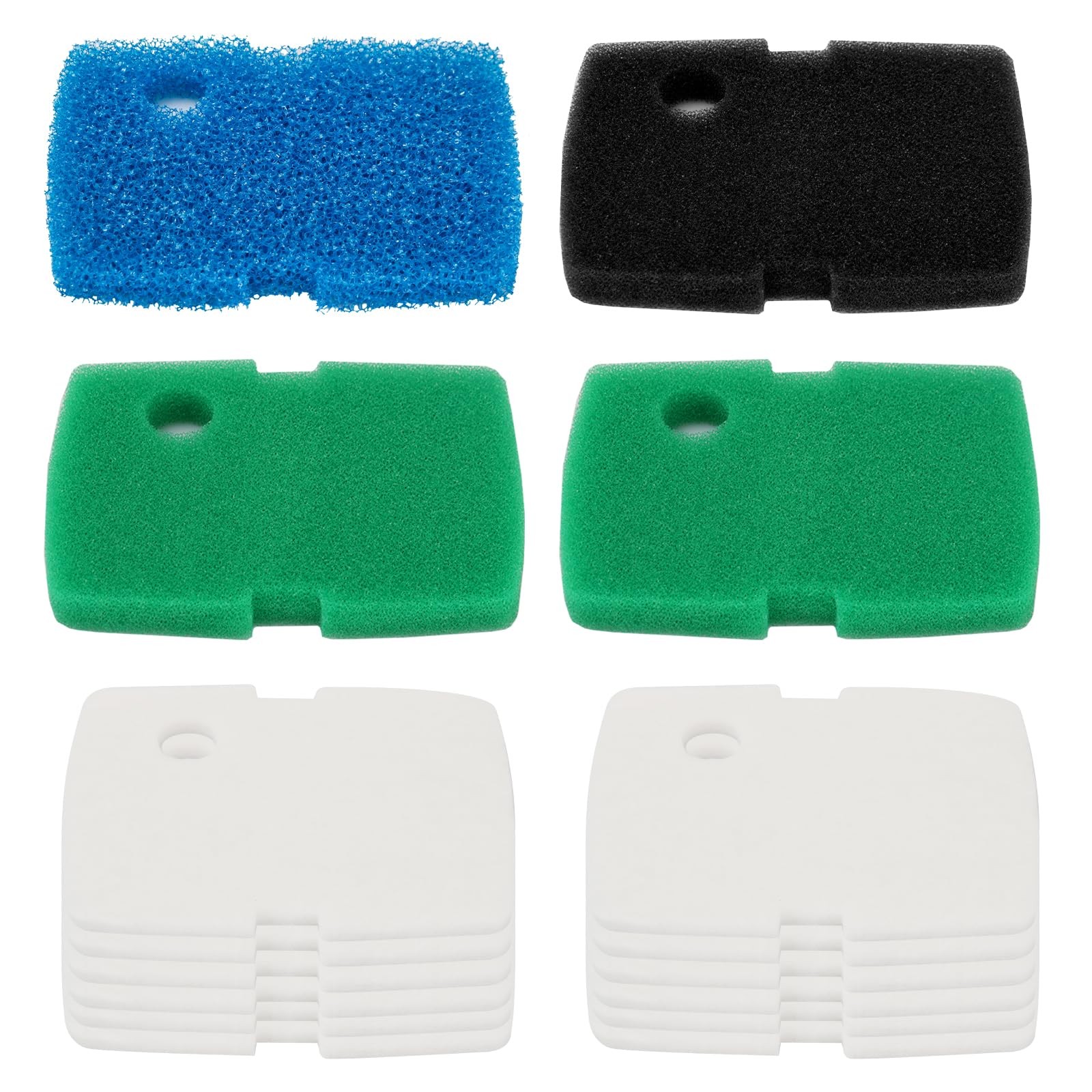 Replacement Canister Filter Pads for Blue Green Black White