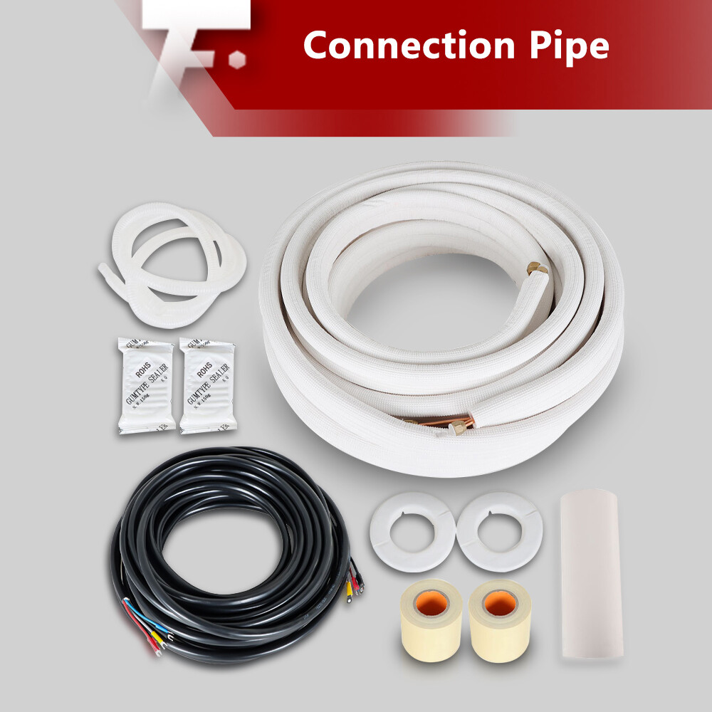 Findmall 1/4"-3/8" Dia. 16,25,50 FT Install Kit For Mini Split Heat Pump Systems