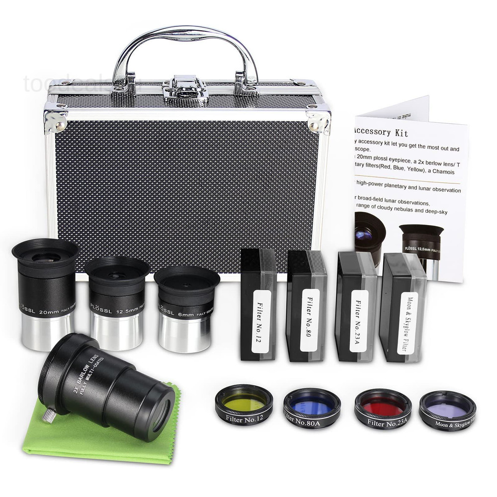 Astronomical Telescope Accessory Kit - with 3pcs Plossl 8Piece