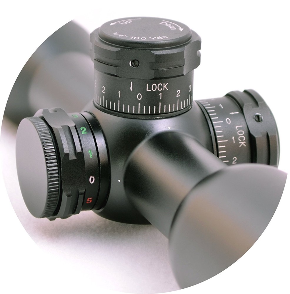 Hammers Compact Rifle Scope 6x32B w/ Illuminated MilDot Reticle Offset Mount