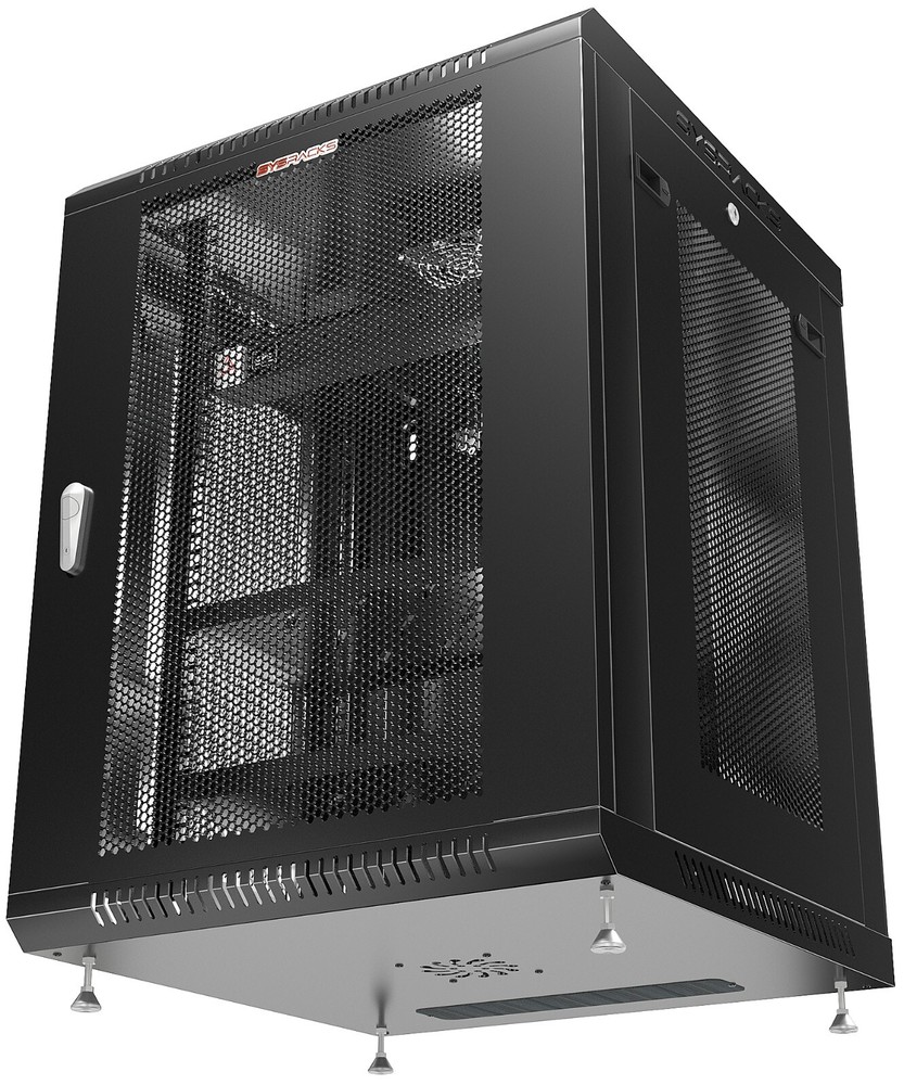 15U Wall Mount Server Rack Locking Network Cabinet Data IT Enclosure VENTED Door