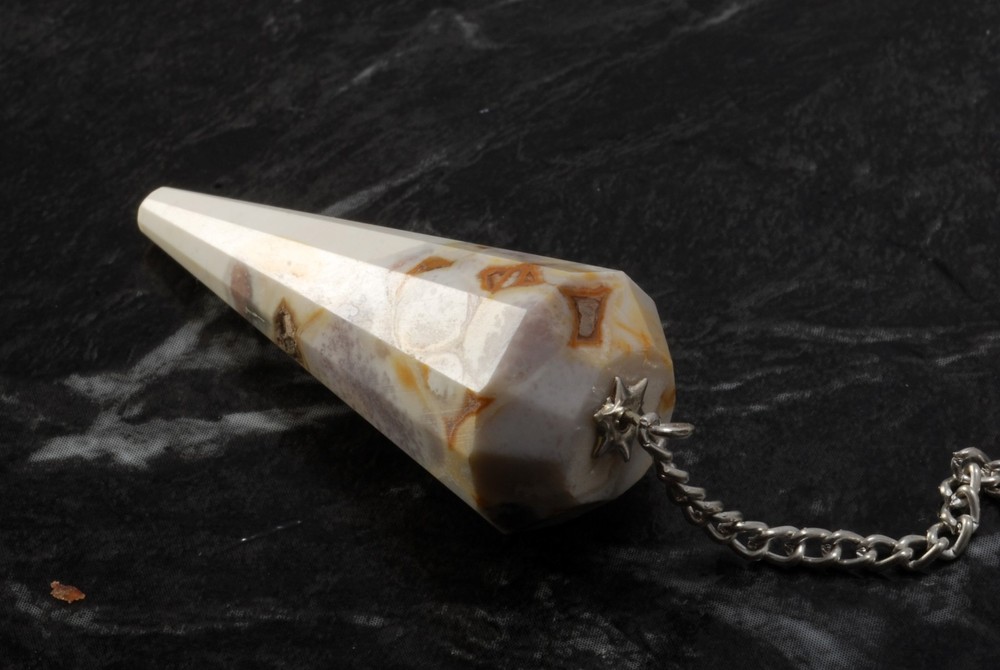 Pendulum Jasper Stone Comes Assorted Divining Spell Casting Reiki