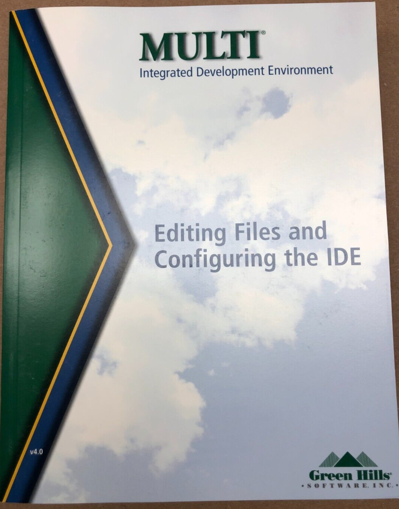 MULTI INTEGRATED DEVELOPMENT ENVIRONMENT V800 GREEN HILLS / (BRAND NEW)