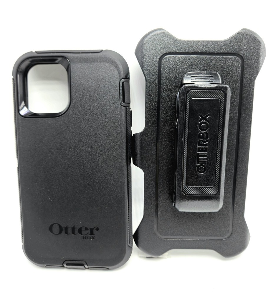 IPhone 12 Mini Case - Black Otterbox Defender - Wireless Charging Compatible