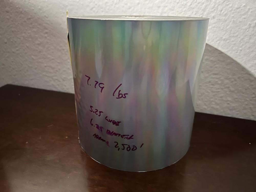 Silver Holographic Hot Stamping Foil - No Pattern